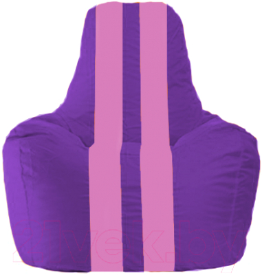 Бескаркасное кресло Flagman Спортинг С1.1-32 (фиолетовый/розовые полоски)