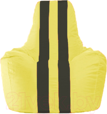 Бескаркасное кресло Flagman Спортинг С1.1-245 (жёлтый/чёрные полоски)