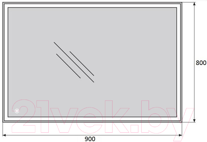 Зеркало BelBagno SPC-GRT-900-800-LED-TCH