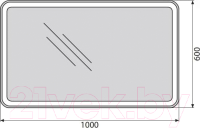 Купить Зеркало BelBagno SPC-MAR-1000-600-LED-TCH  