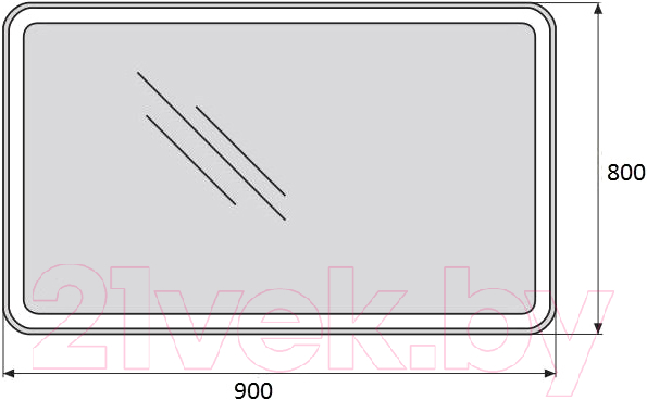 Зеркало BelBagno SPC-MAR-900-800-LED-TCH