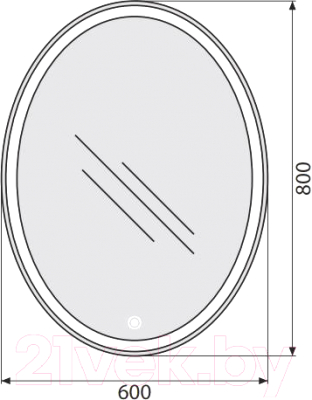 Зеркало BelBagno SPC-VST-600-800-LED-TCH