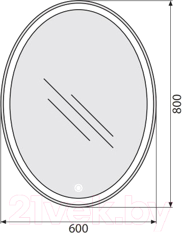 Зеркало BelBagno SPC-VST-600-800-LED-TCH