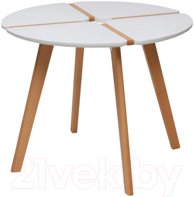 

Обеденный стол Дамавер, Jasmine D90 / 260JASMINE90WHBCHW