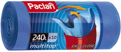Пакеты для мусора Paclan Multi-Top (240л, 10шт)