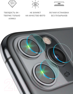 Защитное стекло для камеры телефона Volare Rosso iPhone 11 Pro Max (прозрачный)