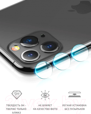 Защитное стекло для камеры телефона Volare Rosso iPhone 11 Pro (прозрачный)