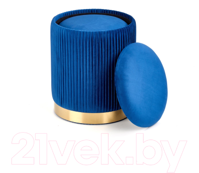 Комплект мягкой мебели Halmar Monty / V-CH-Monty-Pufa-Granatowy (темно-синий/золото)