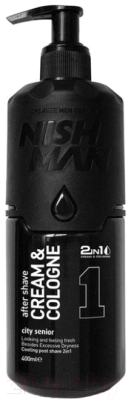 

Крем после бритья NishMan, 01 After Shave Cream Cologne City Senior 2 in 1