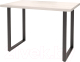 Обеденный стол Millwood Лофт Ницца Л 120x70x75 (дуб белый Craft/металл черный) - 