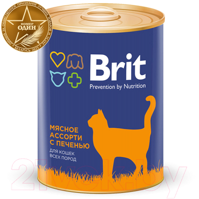 

Корм для кошек Brit, Premium Beef and Liver Medley / 9426