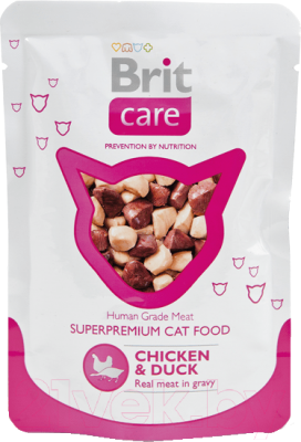 

Корм для кошек Brit, Care Chicken & Duck