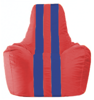 Бескаркасное кресло Flagman Спортинг С1.1-172 (красный/синие полоски) - 
