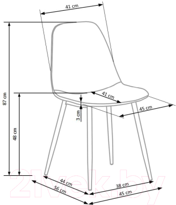 Стул Halmar K417 (серый)