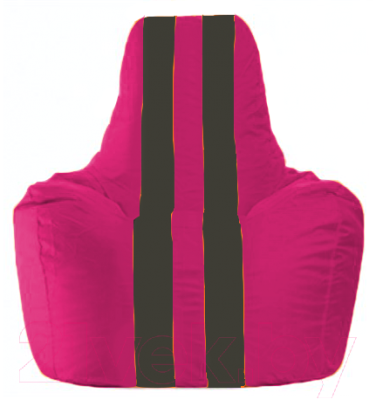 Бескаркасное кресло Flagman Спортинг С1.1-381 (лиловый/черные полоски)