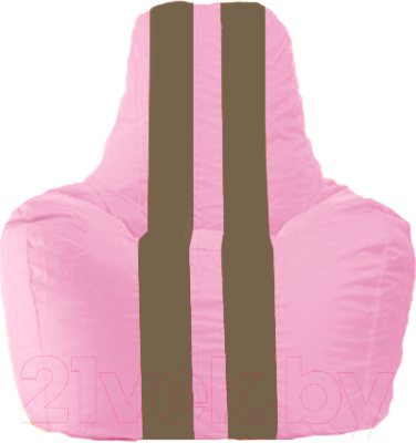 Бескаркасное кресло Flagman Спортинг С1.1-200 (розовый/коричневые полоски)