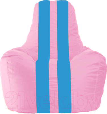 Бескаркасное кресло Flagman Спортинг С1.1-202 (розовый/голубые полоски)
