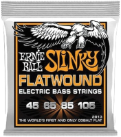 Струны для бас-гитары Ernie Ball 2813 Hybrid Slinky Flatwound Cobalt 45-105