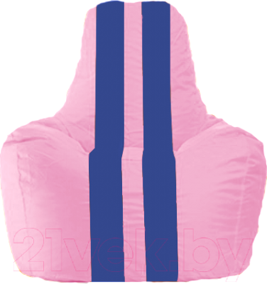 Бескаркасное кресло Flagman Спортинг С1.1-195 (розовый/синие полоски)
