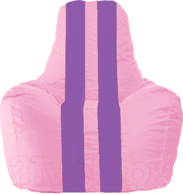 Бескаркасное кресло Flagman Спортинг С1.1-194 (розовый/сиреневые полоски)