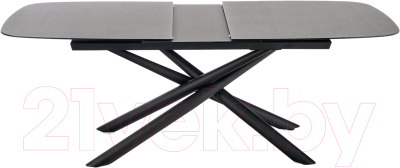 Обеденный стол Halmar Capello (темно-серый/черный)