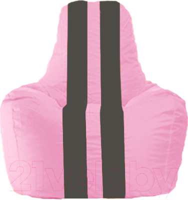 Бескаркасное кресло Flagman Спортинг С1.1-188 (розовый/черные полоски)