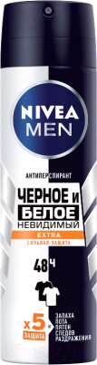 

Антиперспирант-спрей Nivea, Men черное и белое невидимый Extra