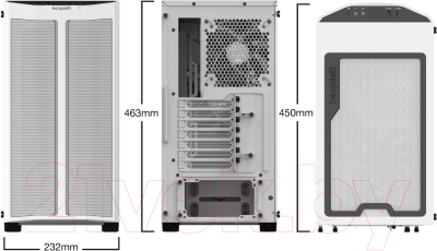 Корпус для компьютера Be quiet! Pure Base 500DX White (BGW38)