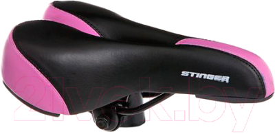 Сиденье для велосипеда Stinger GW608А-1 / Р66583 (черный/розовый)