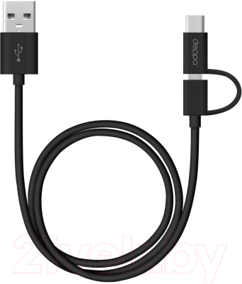 Кабель Deppa micro USB - Type-C / 72253 (черный)