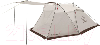 Палатка GREENELL Арклоу 4 с автоматическим каркасом (коричневый)