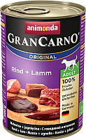 Влажный корм для собак Animonda GranCarno Original Adult с говядиной и ягненком (400г) - 