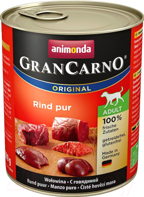 Влажный корм для собак Animonda GranCarno Original Adult с говядиной (800г)