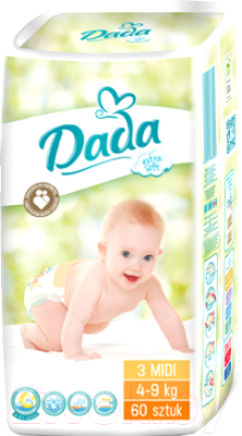 Подгузники детские Dada Extra Soft Midi 3 (60шт)