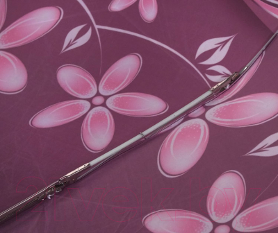 Зонт складной Ame Yoke ОК581 (цветы/малиновый)