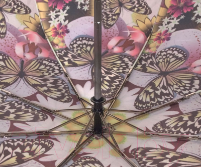 Зонт складной Ame Yoke ОК581 (бабочки)