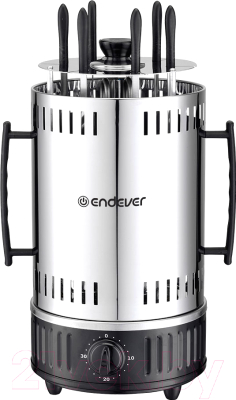 Электрошашлычница Endever Grillmaster 295 (серебристый/черный)