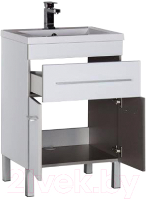Изображение товара Тумба под умывальник Aquanet Верона 58 / 182507 (с ящиком)