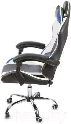 Кресло геймерское Calviano Ultimato (черный/белый/голубой)