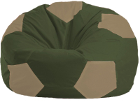 Бескаркасное кресло Flagman Мяч Стандарт М1.1-52 (темно-оливковый/бежевый) - 