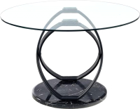 Обеденный стол Halmar Optico (прозрачный/черный) - 