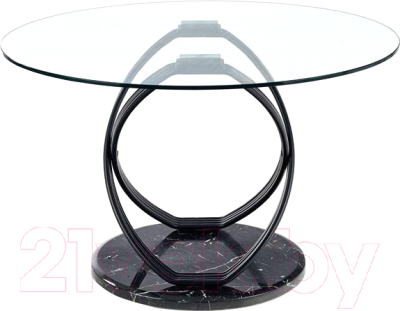 Обеденный стол Halmar Optico (прозрачный/черный)