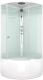 Душевая кабина Domani-Spa Simple High / DS01S99HWCl00 (белый/прозрачное стекло) - 