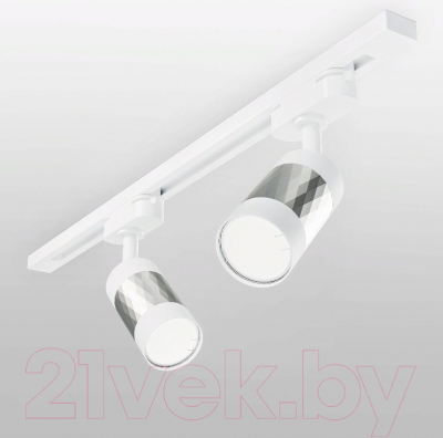 Трековый светильник Elektrostandard Mizar GU10 MRL 1007 (белый/серебристый)