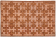 Коврик грязезащитный VORTEX Greek 40x60 / 20103 (коричневый) - 
