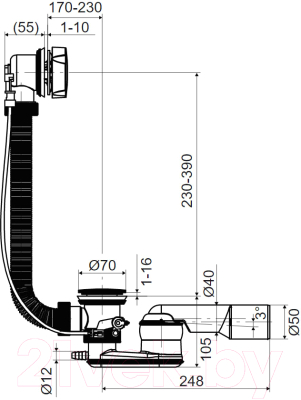 Сифон Slovarm T-1438A-III