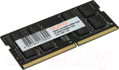 

Оперативная память DDR4 Qumo, QUM4S-16G2400P16