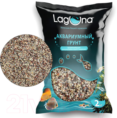 Грунт для аквариума Laguna 20101C / 73954023 (2кг, бело-розовый)