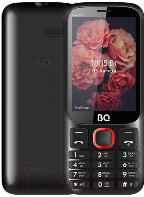 Мобильный телефон BQ Step XXL Plus BQ-3590 (черный/красный)