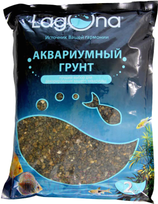 Грунт для аквариума Laguna 20205A / 73954049 (2кг, темно-коричневый)
